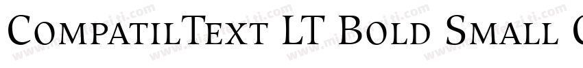 CompatilText LT Bold Small Caps字体转换